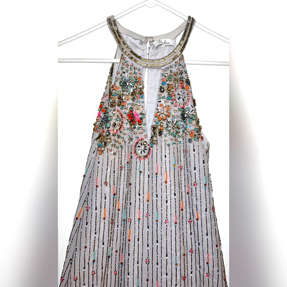 Vintage Cocktail Dress with Beaded Design - Picture 2 of 9